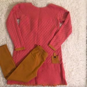 Hanna Andersson sweater dress & leggings